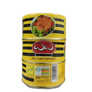خرید کنسرو ماهی ۵۵ با مارلین ۱۸۰ گرمی | با روغن گیاهی، خوش‌طعم و آماده مصرف